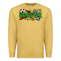 Antique Gold sister soccer Premium Sweatshirt - Zillion Design Studio