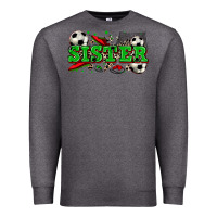 Charcoal Heather sister soccer Premium Sweatshirt - Zillion Design Studio
