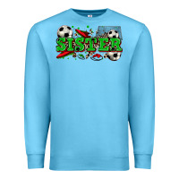 Ocean Blue sister soccer Premium Sweatshirt - Zillion Design Studio