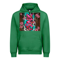 Emerald western pattern pink with floral cancer ribbon Urban Hoodie - AdoDesignShop