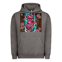 Pigment Tornado western pattern pink with floral cancer ribbon Urban Hoodie - AdoDesignShop