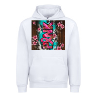White western pattern pink with floral cancer ribbon Urban Hoodie - AdoDesignShop