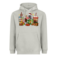Moon Dust Christmas coffee cups with Pitbull Heavyweight Hoodie - RanaPortraitStore