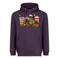Plum Christmas coffee cups with Pitbull Heavyweight Hoodie - RanaPortraitStore