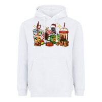 White Christmas coffee cups with Pitbull Heavyweight Hoodie - RanaPortraitStore