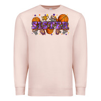 Pale Pink sister basketball Premium Sweatshirt - Zillion Design Studio
