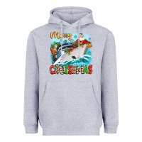 Heather Grey merry cruisemas Heavyweight Hoodie - Zillion Design Studio