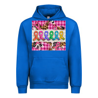 Cobalt western colorfull cancer ribbon Urban Hoodie - AdoDesignShop
