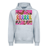 Heather Grey western colorfull cancer ribbon Urban Hoodie - AdoDesignShop