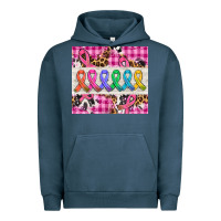 Pigment Midnight Navy western colorfull cancer ribbon Urban Hoodie - AdoDesignShop
