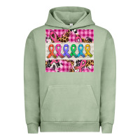 Pigment Oil Green western colorfull cancer ribbon Urban Hoodie - AdoDesignShop