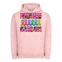 Pigment Salmon western colorfull cancer ribbon Urban Hoodie - AdoDesignShop