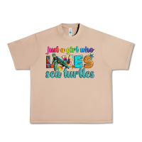 Burro just a girl who loves sea turtle Urban Heavy Tee - Artiststas