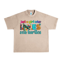 French Oak just a girl who loves sea turtle Urban Heavy Tee - Artiststas