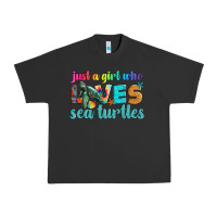 Pigment Black just a girl who loves sea turtle Urban Heavy Tee - Artiststas