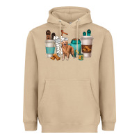 Mushroom golden retriever dog coffee cups Heavyweight Hoodie - texasbilliewilder