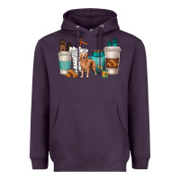 Plum golden retriever dog coffee cups Heavyweight Hoodie - texasbilliewilder