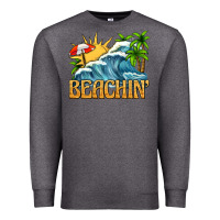 Charcoal Heather beachin Premium Sweatshirt - texasbilliewilder