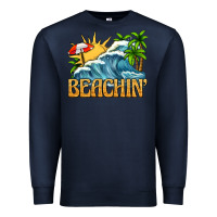 Navy beachin Premium Sweatshirt - texasbilliewilder