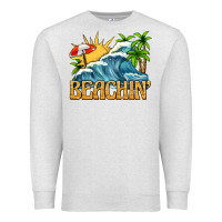 Oatmeal Heather beachin Premium Sweatshirt - texasbilliewilder
