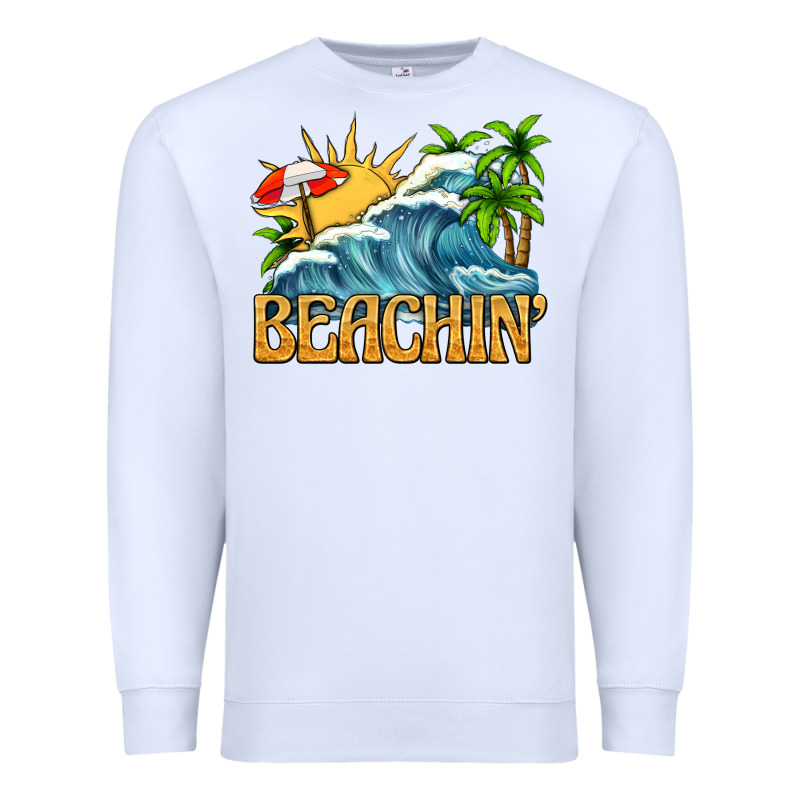Beachin Premium Sweatshirt by texasbilliewilder | Teevron