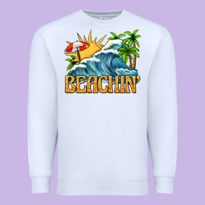 Beachin Premium Sweatshirt Designed By Texasbilliewilder