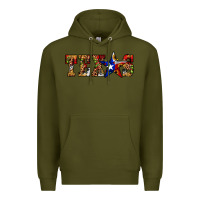 Army Green texas christmas Premium Hoodie - JahusDesignShop