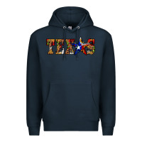 Navy texas christmas Premium Hoodie - JahusDesignShop