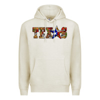 Oatmeal Heather texas christmas Premium Hoodie - JahusDesignShop