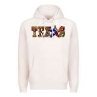 Pale Pink texas christmas Premium Hoodie - JahusDesignShop