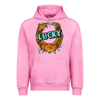 Fuchsia Pink horseshoe lucky Urban Hoodie - JahusDesignShop