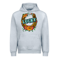 Heather Grey horseshoe lucky Urban Hoodie - JahusDesignShop