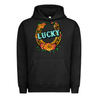 Pigment Black horseshoe lucky Urban Hoodie - JahusDesignShop