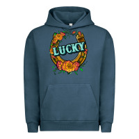 Pigment Midnight Navy horseshoe lucky Urban Hoodie - JahusDesignShop