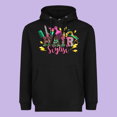 Hair Stylist Heavyweight Hoodie Designed By Texasbilliewilder