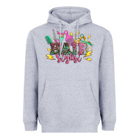 Heather Grey hair stylist Heavyweight Hoodie - texasbilliewilder