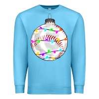 Ocean Blue Christmas baseball Premium Sweatshirt - RanaPortraitStore