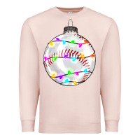 Pale Pink Christmas baseball Premium Sweatshirt - RanaPortraitStore