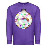 Purple Christmas baseball Premium Sweatshirt - RanaPortraitStore