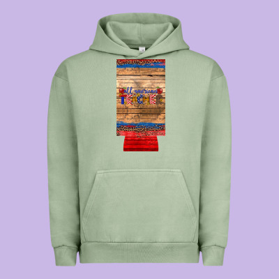 All American Teacher 12 Oz Slim Can Cooler Urban Hoodie Designed By Artiststas