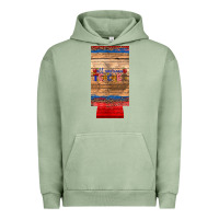 Pigment Oil Green all american teacher 12 oz slim can cooler Urban Hoodie - Artiststas