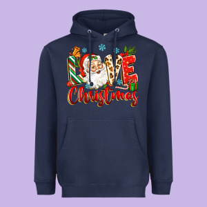 Love Christmas Heavyweight Hoodie Designed By Zillion Design Studio