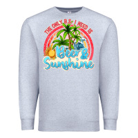 Heather Grey beer and sunshine Premium Sweatshirt - texasbilliewilder