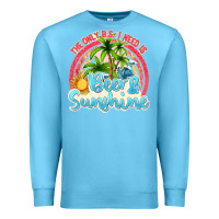 Ocean Blue beer and sunshine Premium Sweatshirt - texasbilliewilder