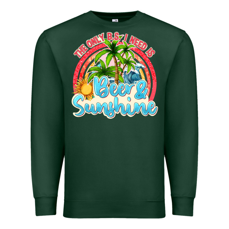 Beer And Sunshine Premium Sweatshirt by texasbilliewilder | Teevron