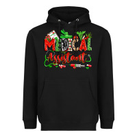 Black christmas medical assistant Heavyweight Hoodie - Zillion Design Studio