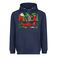 Navy christmas medical assistant Heavyweight Hoodie - Zillion Design Studio