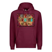 Burgundy merry christmas y'all Premium Hoodie - JahusDesignShop
