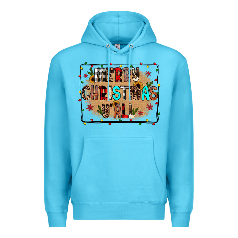 Merry Christmas Y'all Premium Hoodie by JahusDesignShop | Teevron