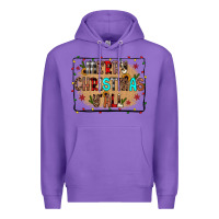 Purple merry christmas y'all Premium Hoodie - JahusDesignShop